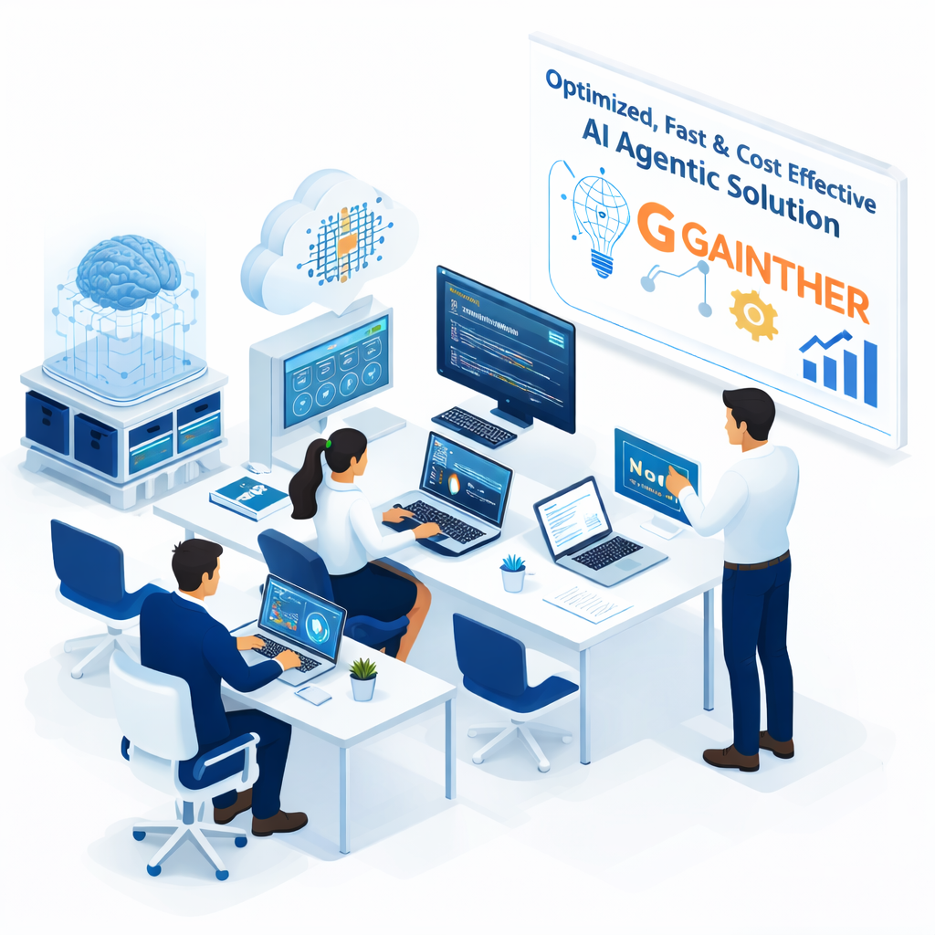 Futuristic AI dashboard and operations workspace